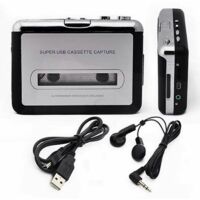 Lecteur de cassette portable et convertisseur de cassette audio Walkman en MP3, convertir une cassette Walkman en MP3 via USB, enregistreur de cassette
