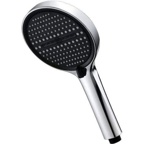 High Pressure Shower Head 130mm 4 Modes Anti-limescale Silicone Nozzles Universal Installation (1/5)