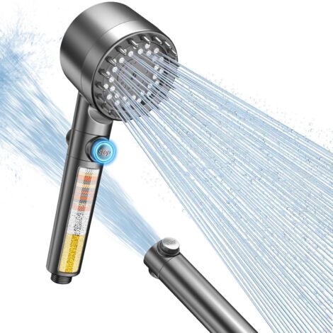 Anti-limescale Shower Head 15-layer Filter 3+1 Jet Modes Water Saving Self-cleaning (1/5)