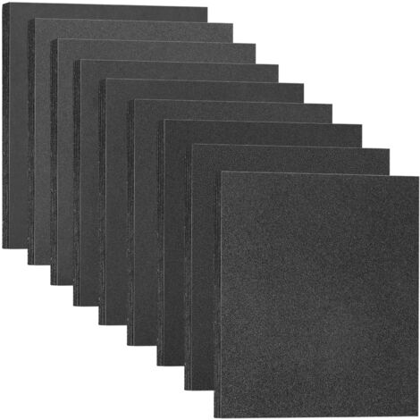 Sandpaper 18 Pieces 9 Grits Waterproof Silicon Carbide Wet Dry Sanding for Metal Wood Cars (1/5)