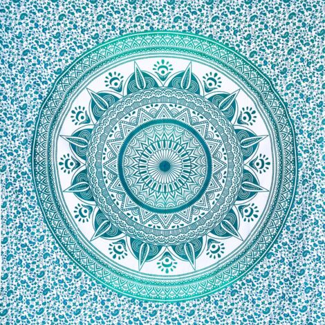XXL Sandproof Beach Towel Mandala Design Large Soft Cotton Viscose (1/5)