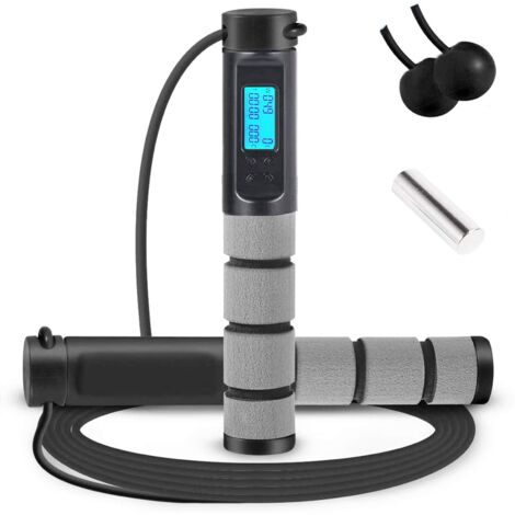 Weighted Handle Digital Skipping Rope with Counter Adjustable Cordless Fitness Jump Rope for Men (1/5)