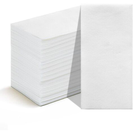 Pack Of 100 Disposable Guest Napkins Linen Feel Soft Resistant For Home Beauty Hospitality (1/5)