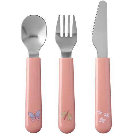Children's Cutlery Set 3 Pieces Stainless Steel Dishwasher Safe BPA Free 12 Months+ (1/5)
