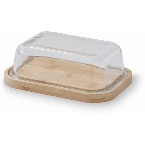 Butter Container Borosilicate Glass Tray Easy Cleaning Dishwasher Safe Store Display Cut (1/5)