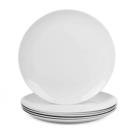 Set of 6 7.5" Round Salad Dessert Plates Food Grade Scratch Resistant Stackable (1/5)