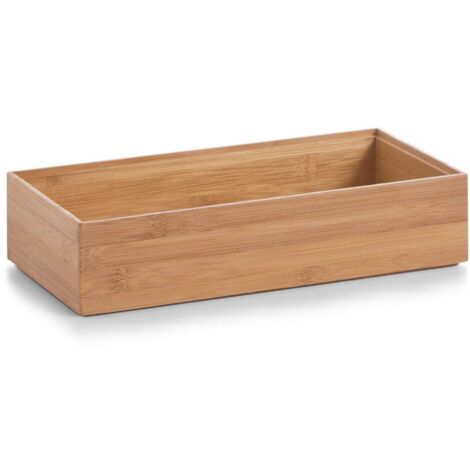 Bamboo Storage Box Stackable Solid Wooden Case (1/5)