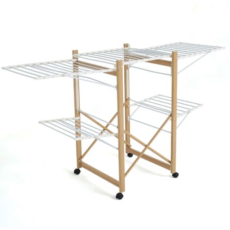 28m Multifunction Clothes Airer Expandable Foldable Mobile Large Capacity Drying Rack (1/5)