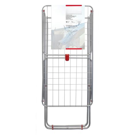 16m Winged Clothes Airer Drying Rack Stable Foldable Steel Indoor Outdoor Non Slip Locking (1/5)