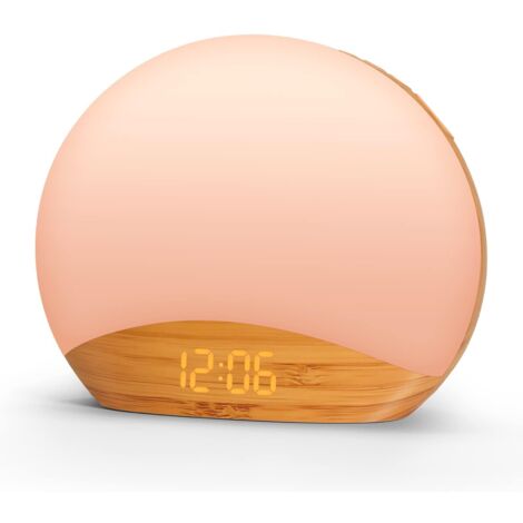 White Noise Dawn Light Alarm Clock 26 Sounds Dimmable Night Light for Sleep Wake Up (1/5)