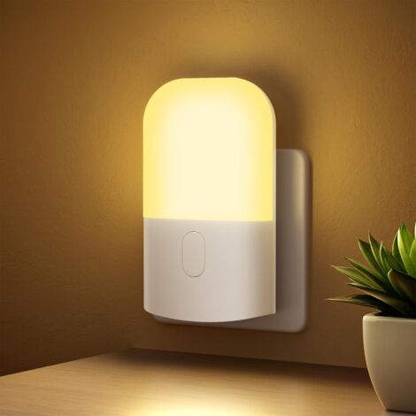 LED Night Light 3 Brightness Levels Auto Sensor Warm White Multi Scenario Use