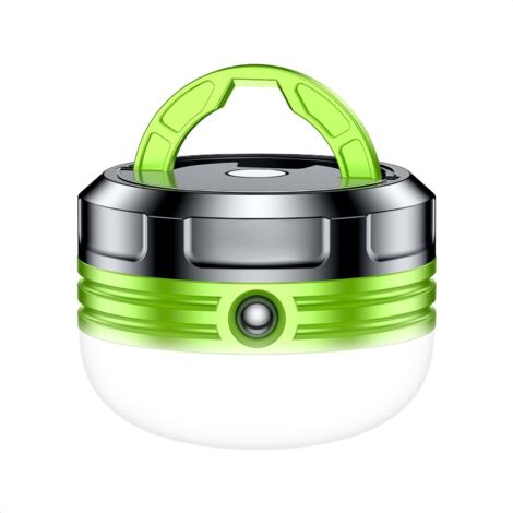 Portable Camping Lantern Waterproof 3 Modes 5 LED Tent Light with Hook 3 AA Batteries (1/5)