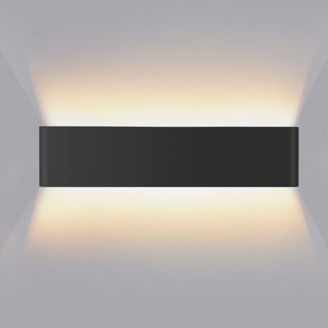 LED Indoor Wall Light 16W 40cm Aluminium Warm White 3000K Top Bottom Lighting Modern Decor (1/5)