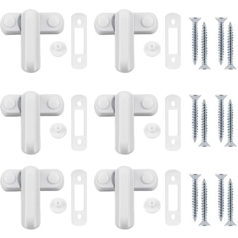 Jammer Window Lock Aluminium Alloy 6 Pack Anti Wear Pad Easy Install Home Safety (1/5)