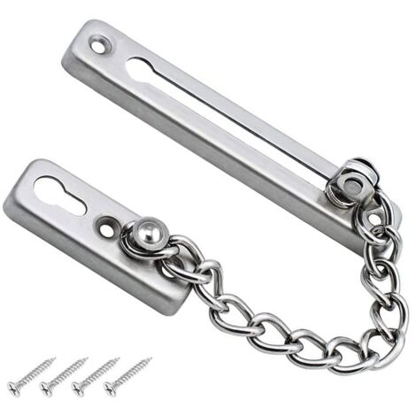 Stainless Steel Door Security Chain Lock Protection for Home Hotel Interior Doors Windows (1/5)