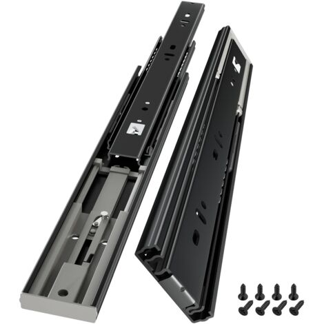 Drawer Runners 45kg Load Capacity with Opening Device Ball Bearings Extension 1 Pair (1/5)