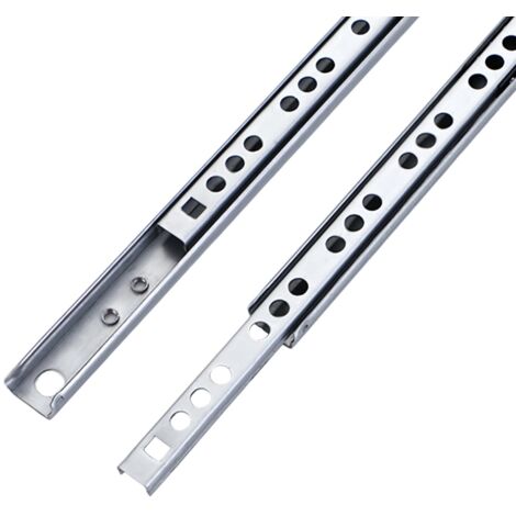2 X 17mm Ball Groove Drawer Slides Metal Bearing Slide Rails (1/5)