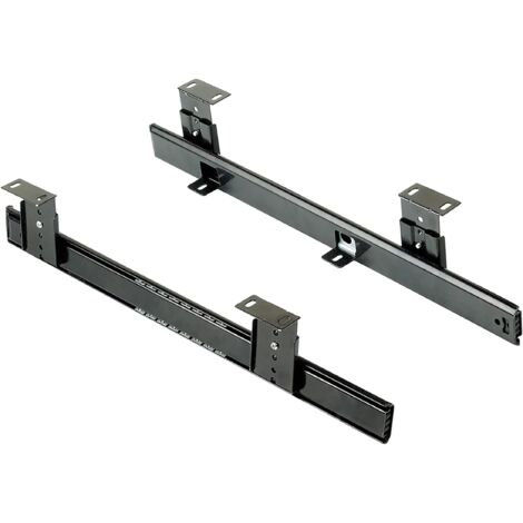 Ball Bearing Slides Platform Shelf Drawer Under Desk Height Adjustment Kit Steel (1/5)