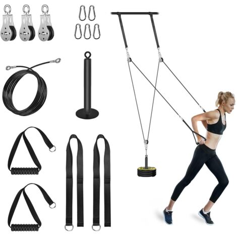 Pulley Bodybuilding Set for Biceps Triceps Forearms Shoulders Back Home Gym (1/5)