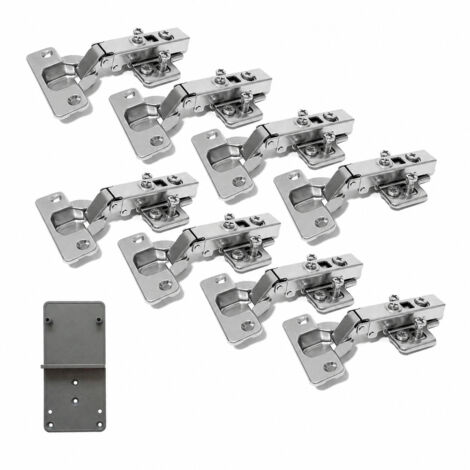 35mm Soft Close Hinges Damper Automatic Closing Full Cover 110 Degree for Kitchen Cabinets (1/5)