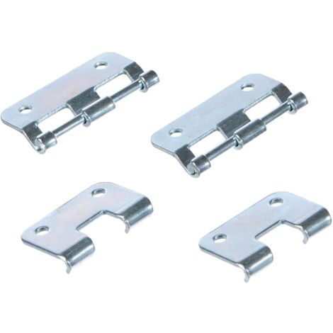 2 Pack Large Zinc Deflating Hinges Extendable 51mm Hole 58mm Width 49mm Height (1/4)