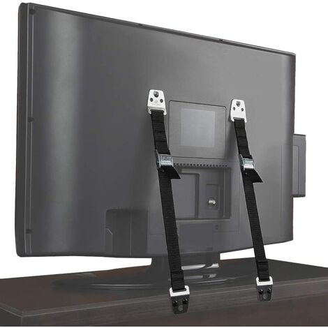2 Pack Anti Tip Furniture TV Safety Straps Adjustable Heavy Duty 4000lb Load (1/5)