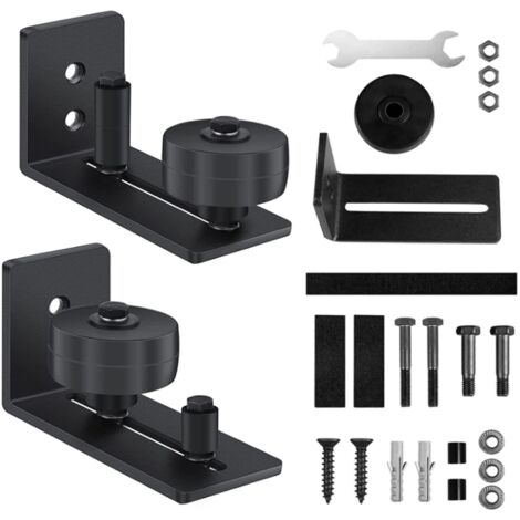 2 X Adjustable Sliding Door Floor Guide 8 Configuration Options for Barn Doors (1/5)