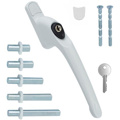 Upvc Universal Window Handle Lockable Ambidextrous Multi-spindle (1/4)