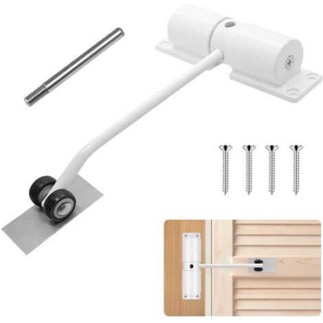 Zinc Alloy Automatic Door Closer Adjustable Safety Spring 35kg Hinge Adjusting Rod Screws (1/5)