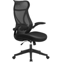 Ergonomic Office Chair: Adjustable Backrest, Foldable Arms, Swivel, 150kg Capacity Comfort Seat