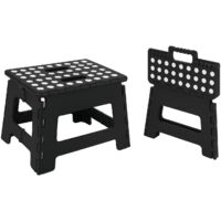 Folding Step Stool Sturdy Foldable Non-slip Weather-resistant Multifunctional Easy Carry
