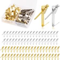 80 Stainless Steel Picture Hooks for Frames Mirrors Decor