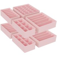 8 Pack Foldable Drawer Organizers for Bras Panties Socks Ties Fabric Storage Boxes
