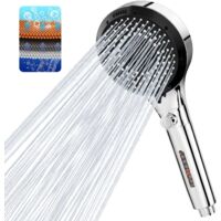 6 Jet Modes High Shower Head Anti-limescale Water Saving with Filtration