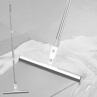 Multifunction Silicone Floor Squeegee with Long Handle 360 Rotation Window Scraper