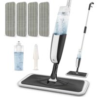 Spray Mop with Rechargeable Tank 4 Washable Pads 360 Rotating Head for Hard Floors