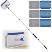 Long Handle Baseboard Cleaner Telescopic Mop Squeegee for Walls Floors Windows