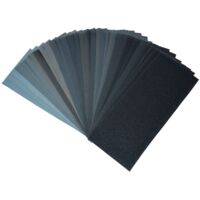 36 Sheets Wet Dry Sandpaper 120-3000 Grit for Cars Wood Stone Metal Glass 9x3.6 Inches
