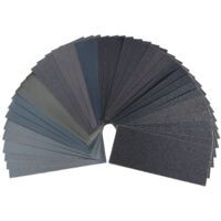 42 Sheets Sandpaper Set 120-3000 Grit Wet Dry Sanding for Wood Metal Car Furniture