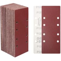 30 Sanding Sheets 93x230mm 60-400 Grit Hook Loop 8 Holes For Orbital Sanders Wood Metal Polishing