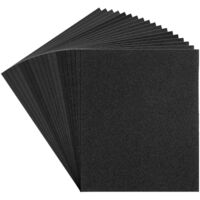 18 Sheets Wet Dry Sandpaper Kit 60-600 Grit for Car Wood Metal Polishing