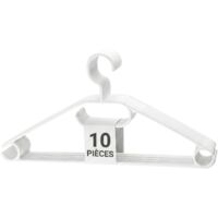 10 Rotating Plastic Hangers Non-Slip Universal for Coats Shirts Ties EU Made