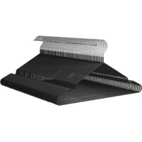50 Metal Hangers Non-Slip Rubber Coating Slim Profile Heavy Duty Clothes