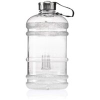 Half Gallon Heavy Duty Water Bottle BPA Free Leakproof Stainless Steel Cap