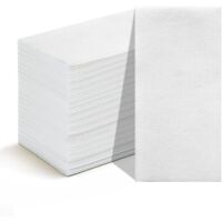 Pack Of 100 Disposable Guest Napkins Linen Feel Soft Resistant For Home Beauty Hospitality