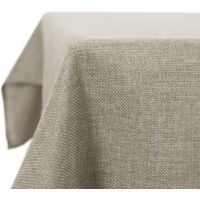 Rectangular Waterproof Stain-Resistant Linen Effect Tablecloth for Picnic