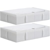 Under Bed Storage Boxes With Lid Durable Fabric Foldable Washable Bin For Clothes Blankets Shoes