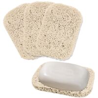 3 X Soap Dishes Non-slip Durable Automatic Drainage Coil Shape Storage