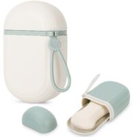 2pcs Travel Soap Box w/Lid Waterproof Sealed Double Layer Drip Tray for Bathroom Hiking Camping