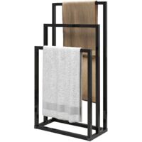 3 Tier Metal Towel Rack Stand Organizer for Bath Hand Towels Bathroom Storage